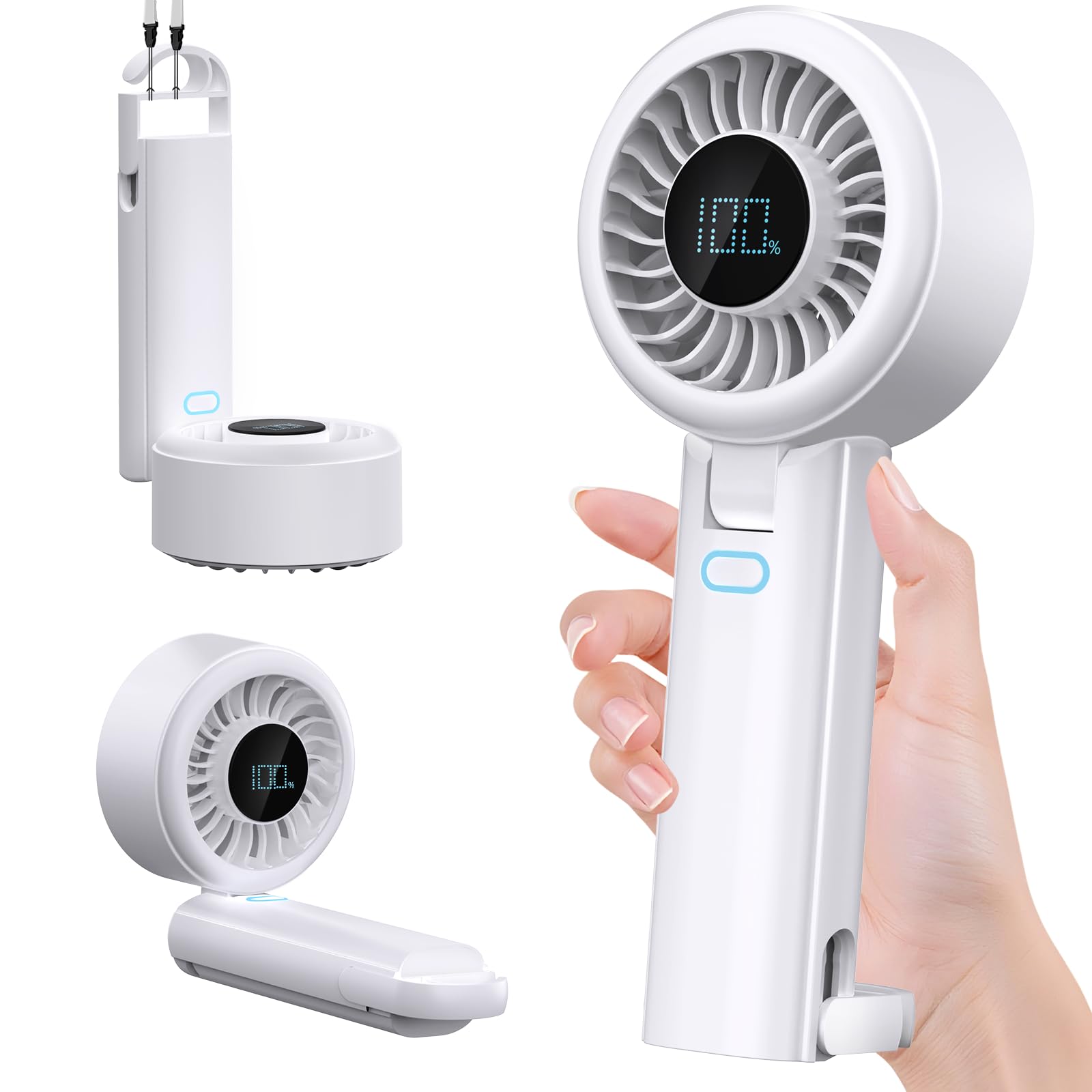 Amazon | JFStene ハンディファン 携帯扇風機【強力送風・20dB静音