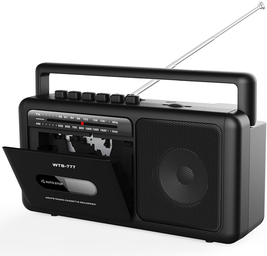 Amazon.com: WTB-777 Portable Cassette Player Boombox, AM/FM Radio
