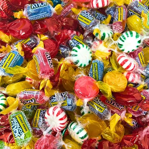 Holiday American Favorite Hard Candy Assorted Bulk Party Mix Ranchers And Old Fashioned Candies Individually Wrapped 12 Flavor Assortment Variety Pack 2 Lbs 150+pcs (32 Oz)