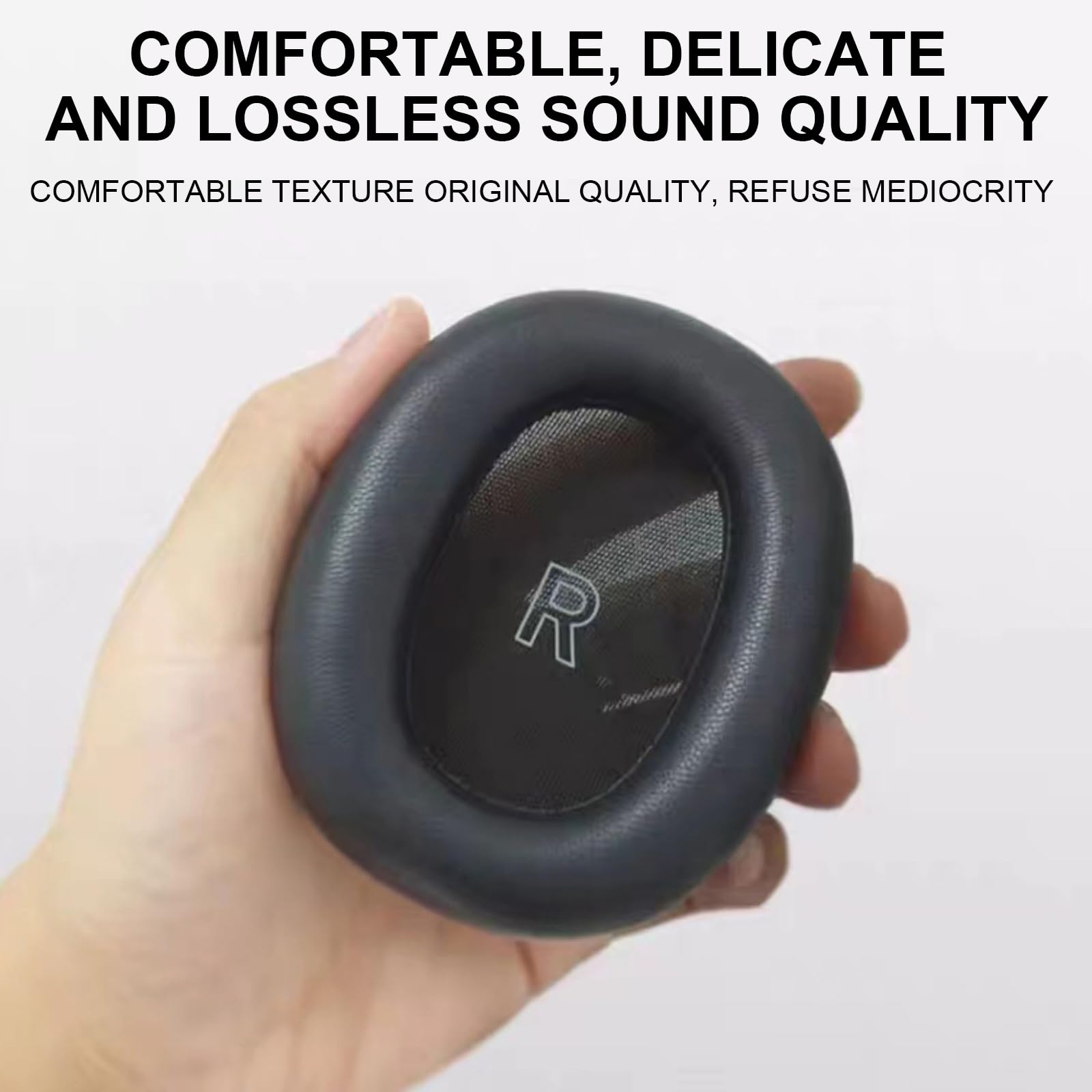 Almohadillas de piel de oveja para auriculares H95 con alta cancelación de ruido de sonido, juego de almohadillas de piel de cordero, mejoras de auriculares de viaje