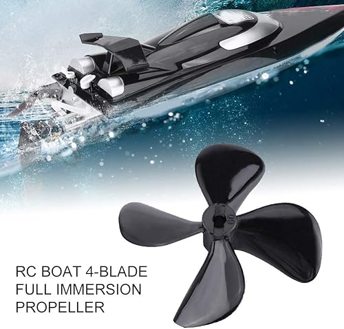 Miniatura 4 de Tbest 2 hélices de barco a control remoto, CCWCW de 4 palas, hélice de inmersión completa RC para modelo de barco Rc Boat Prop Rc Boat Prop 4Mm 7