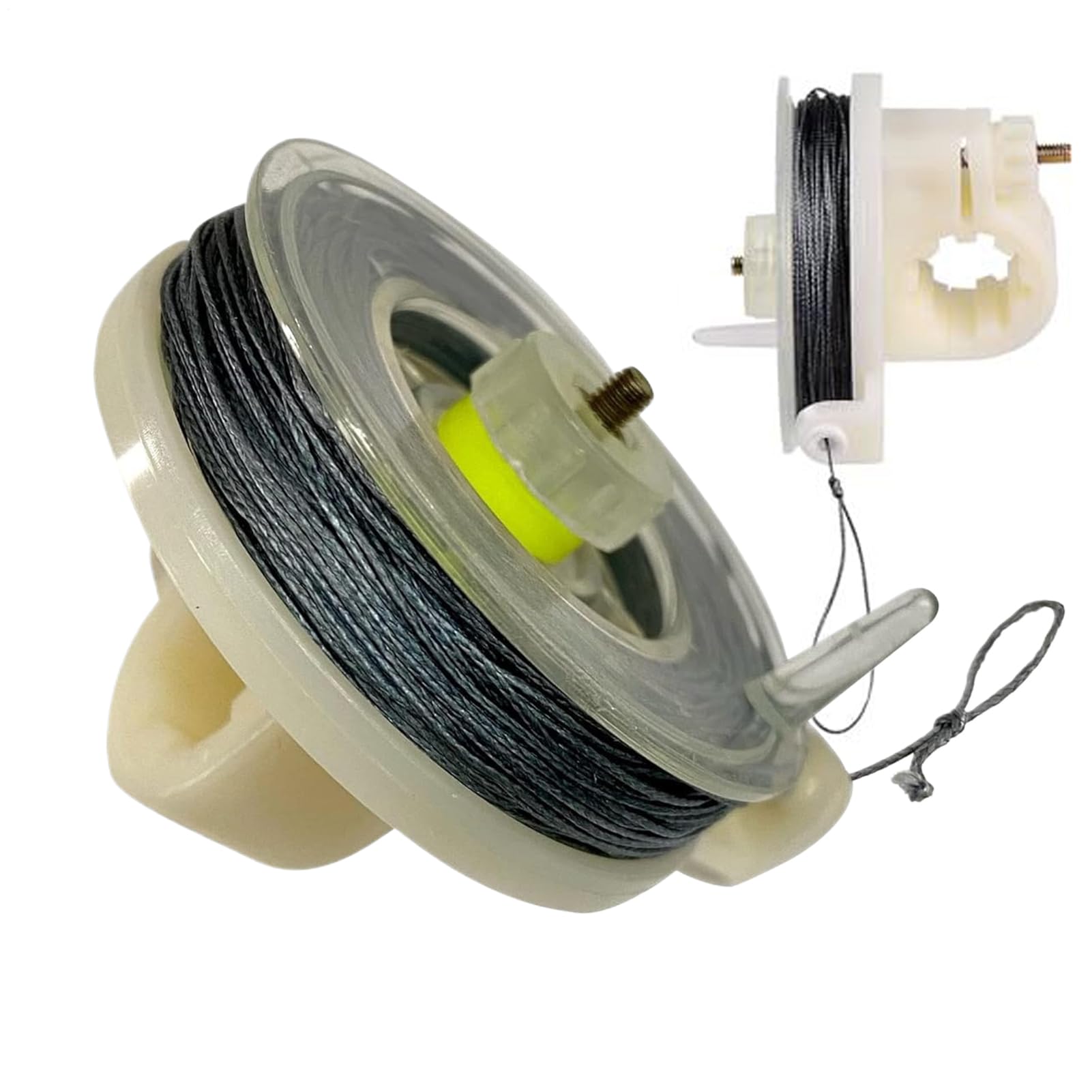 Trip Wire Alarm Kit, Perimeter Alert System, Heavy-Duty Weatherproof Design, Reusable Reel with 82ft Steel Wire, for Camping, Hunting, Farm, Survival Security and More