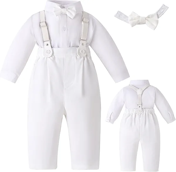 Booulfi Baptism Christening Outfits for Boys Birthday Outfit Baby Boy Gentleman Church Blessing Photoshoot Baby Boy Suits