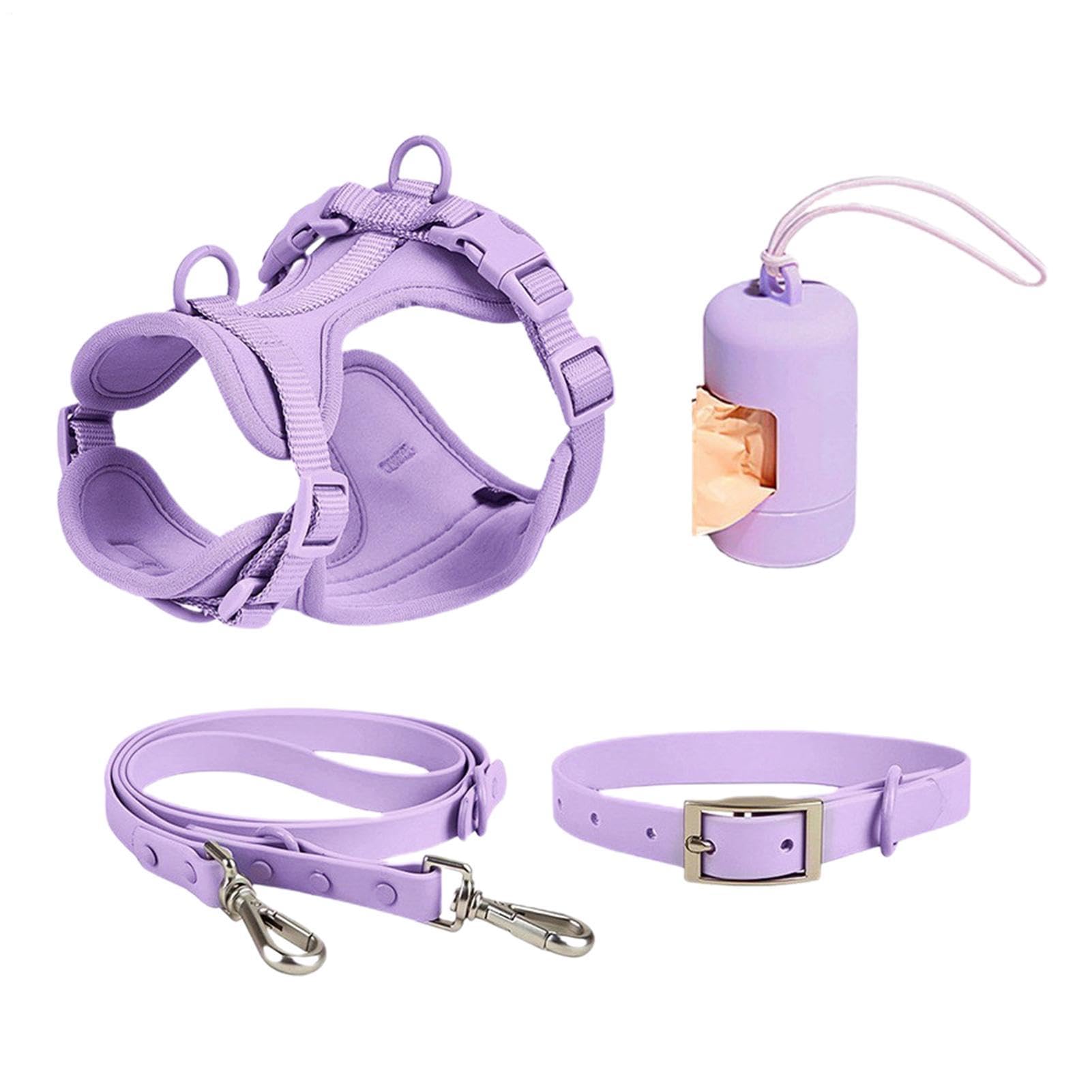 Hundegeschirr-Set, Hundegeschirr-Set für kleine Hunde Halsbänder Leinen | Wasserdichtes Hundeleinen-Set für aktive Hunde beim Joggen, Gehen, Training, Wandern, tägliches im Fre