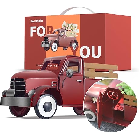 Nostalgic Red Metal Truck