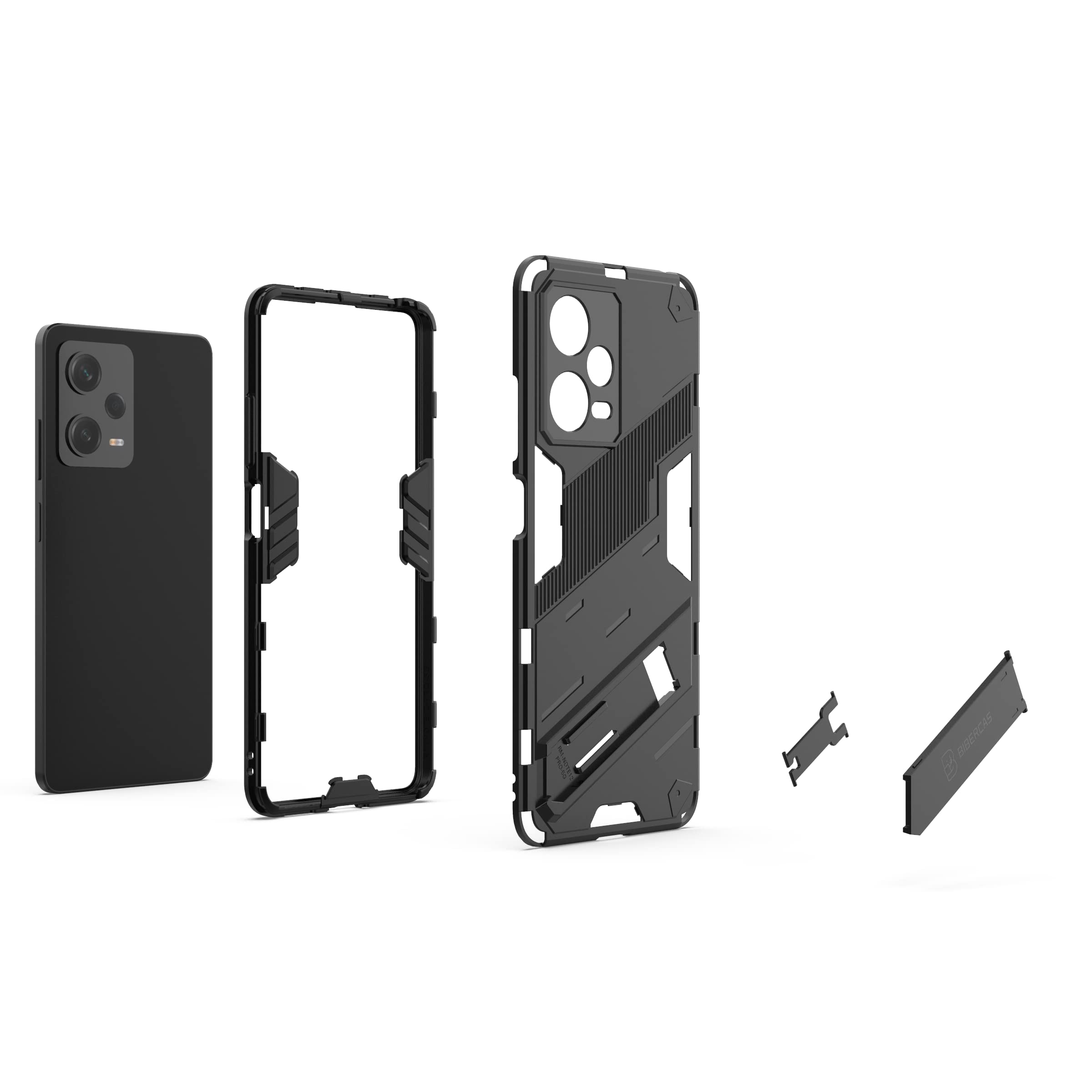 HS Products HSP Cover per Xiaomi Redmi Note 12 Pro 4G – Opaca, Antiurto & Perfettamente Aderente | Custodia in Silicone TPU Colorato con Protezione Fotocamera, Anti-Impronte & Antipolvere – Rossa