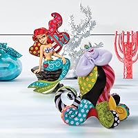 Vista 6 de Enesco Disney by Romero Britto - Figura de Úrsula de la Sirenita, 8.27 pulgadas, multicolor