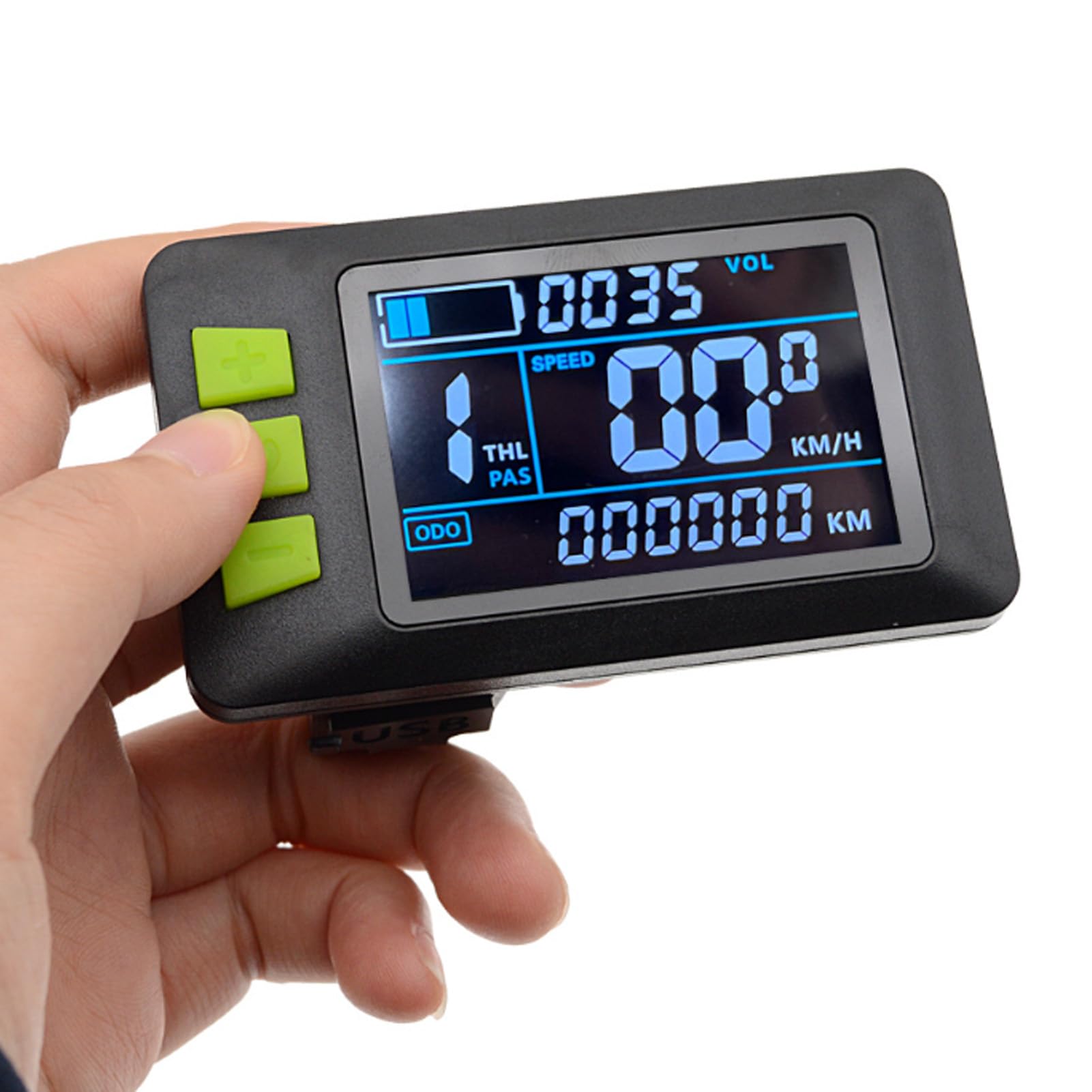 SUNGOOYUE Elektrisches Scooter -LCD -Display, 6Pin Wasserfest -Stecker ABS -Material -Bedienfeld mit Hellem Farbbildschirm für den Tachometermesser