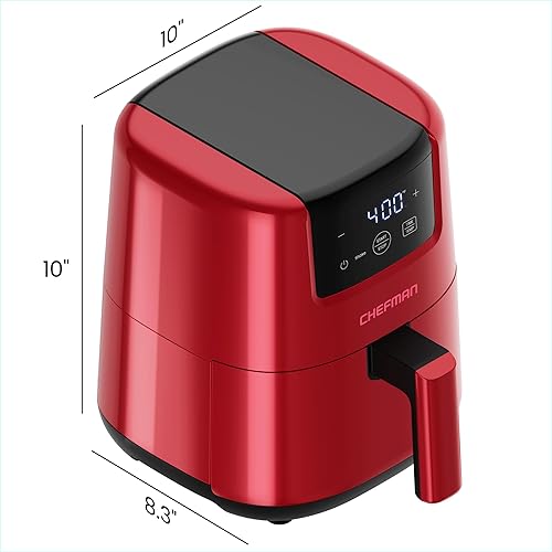 Miniatura 9 de CHEFMAN Mini freidora de aire de 2 Qt Freidora de aire compacta digital que ahorra espacio con cesta antiadherente y apta para lavavajillas,