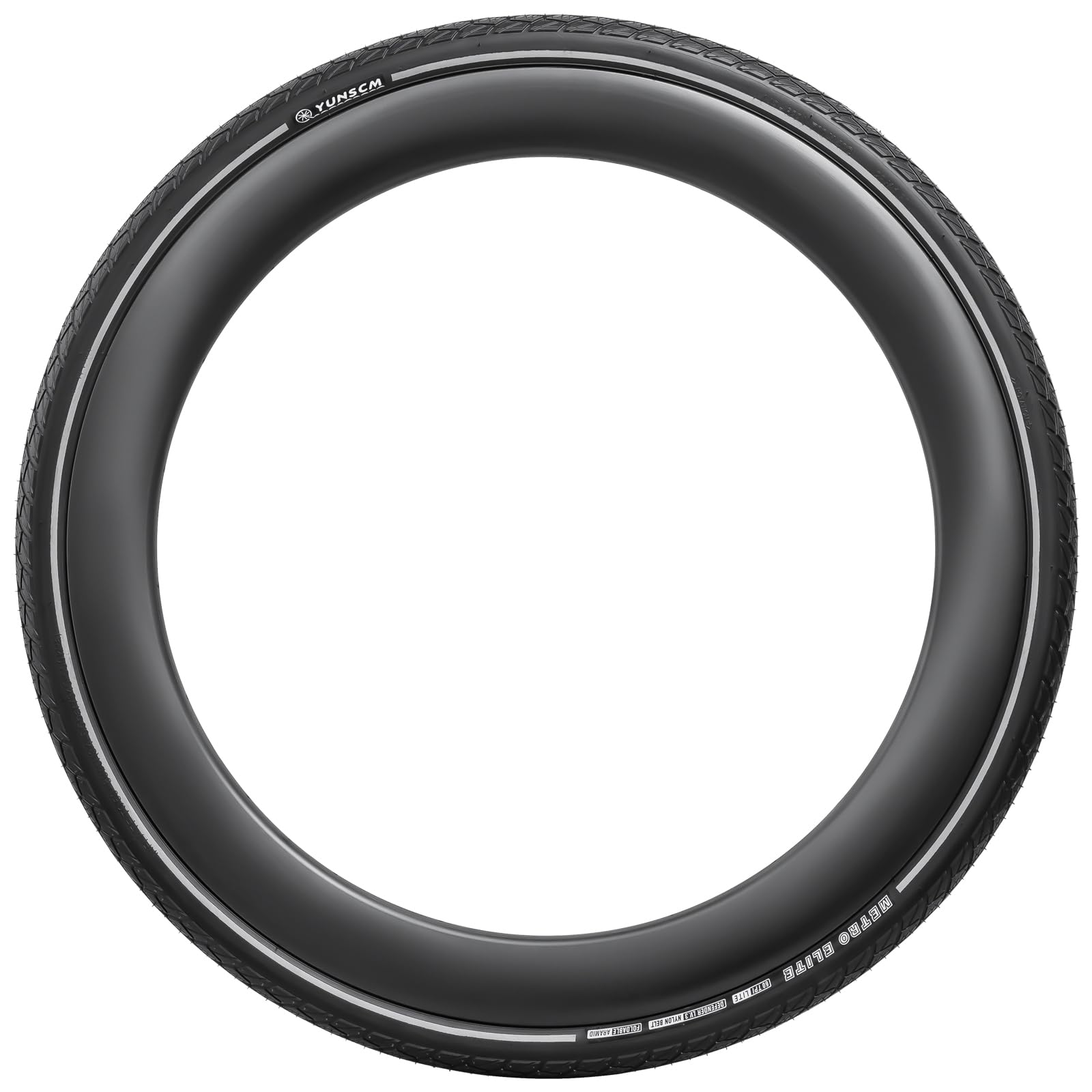 YunSCM 28 Zoll Fahrradreifen 700x40C – Pannensicher, Faltbar, Mit Reflektorstreifen, 60TPI