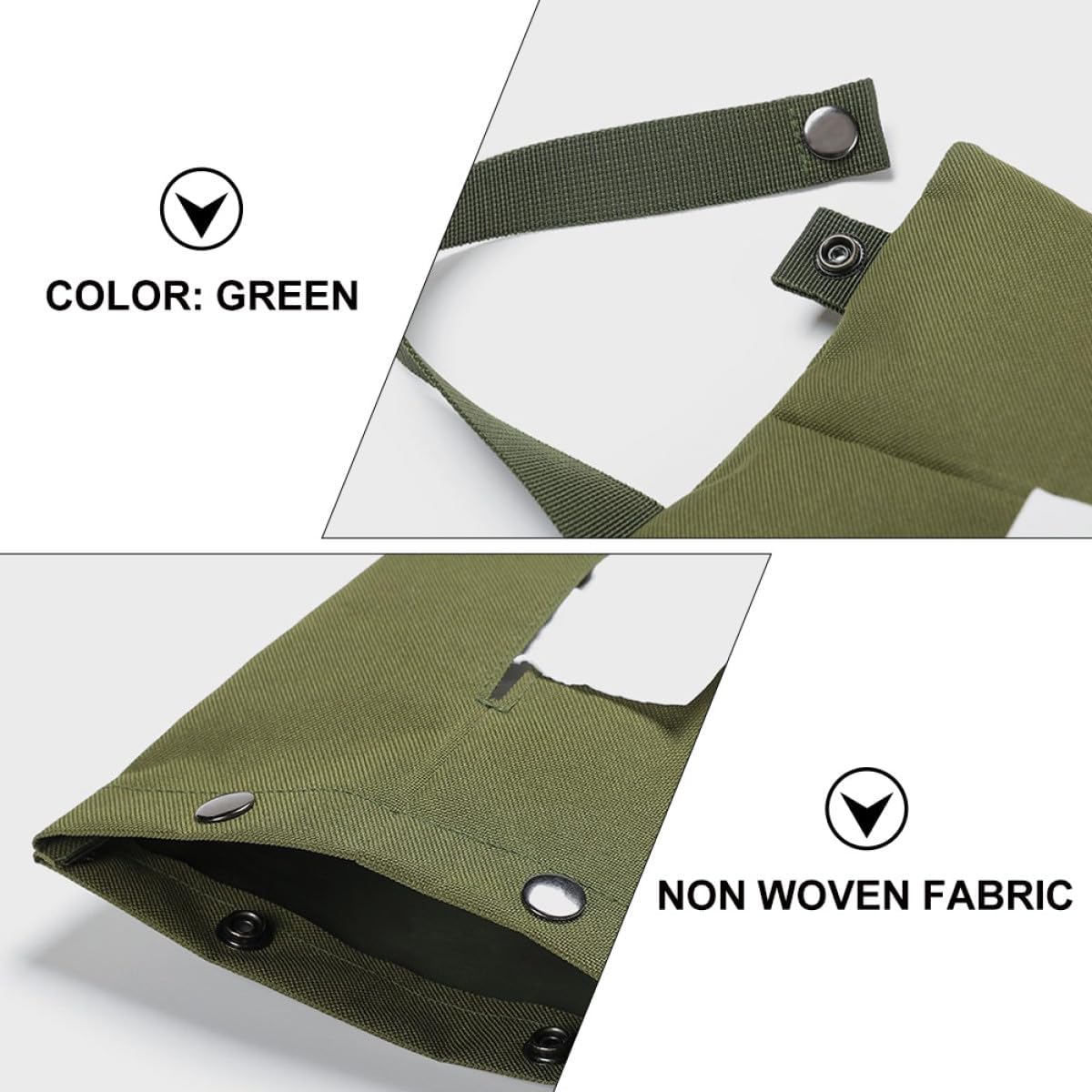 VALICLUD Outdoor Tissue Holder Bag Hanging Portable Non Woven Fabric Green image 3