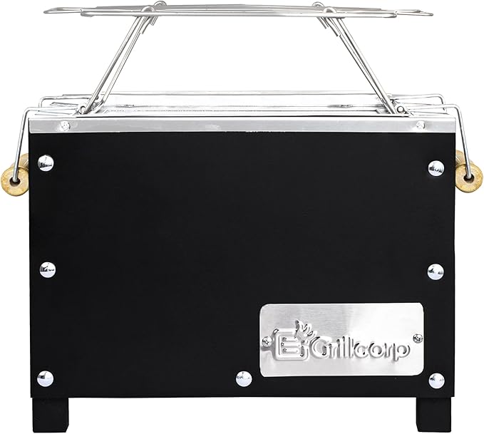 Grillcorp Caja China XSmall, Roasting Box 2 in 1 System, Stainless Steel Grill