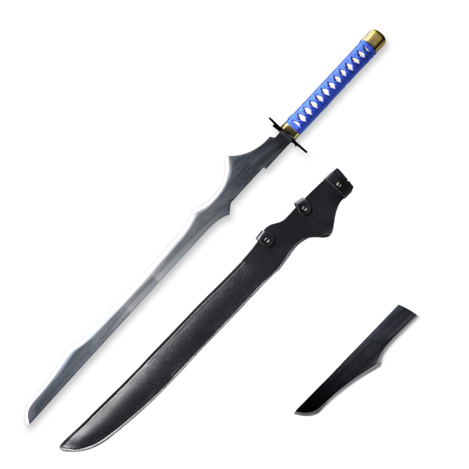 RGRGSH Forged Cosplay Anime Black Rock Shooter Black Blade Star Sword Blue  Handle : Amazon.co.uk: Toys & Games