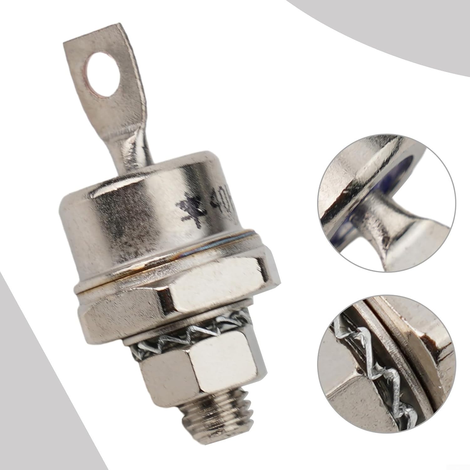 Stud Mount Diode Rectifier 1200V 85A 40A 25A Positive Cathode Negative Anode High Current Rectifier for Battery Charging Welding Machine Power Supply(40HF 120)