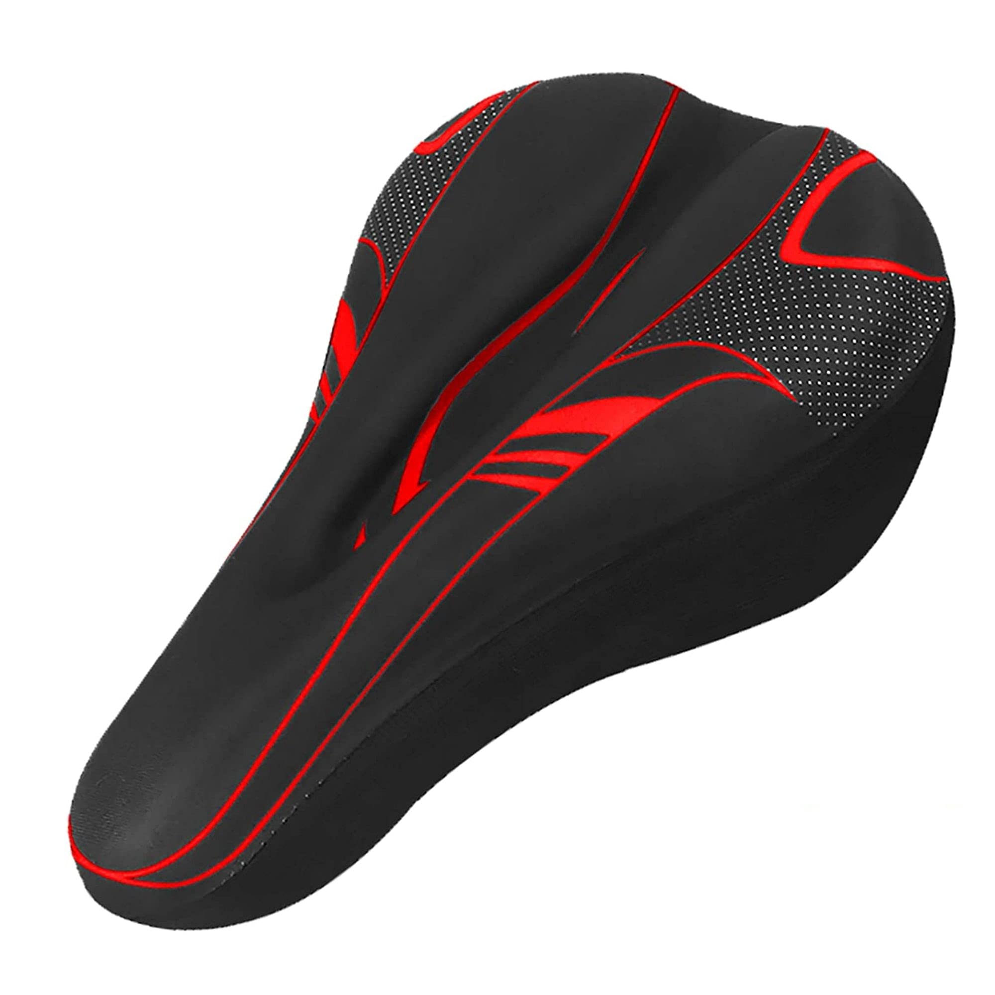 FABSPORTS Premium Microfiber Bicycle Saddle Pad, Extra Gel Cushion Bike Seat Cover Fits Narrow/Slim Seats (Red, 11x7.5 Inch) (B097Z9RYMF) Amazon Price History, Amazon Price Tracker