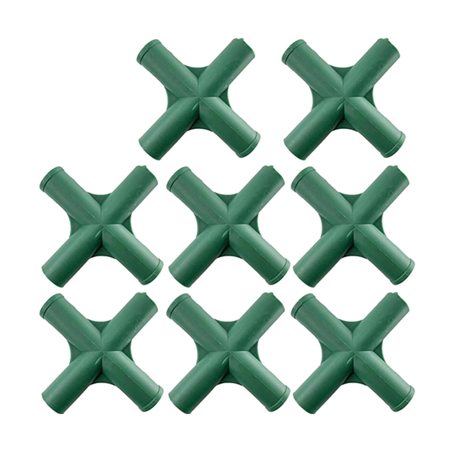 Bagleved 2# Gardening Frame Connector,8Pcs 19Mm Plastic Greenhouse Frame Furniture Connectors Plant Stake Fencing Joint For Grape Trellis Sunscreen Shed Gardening (2#)