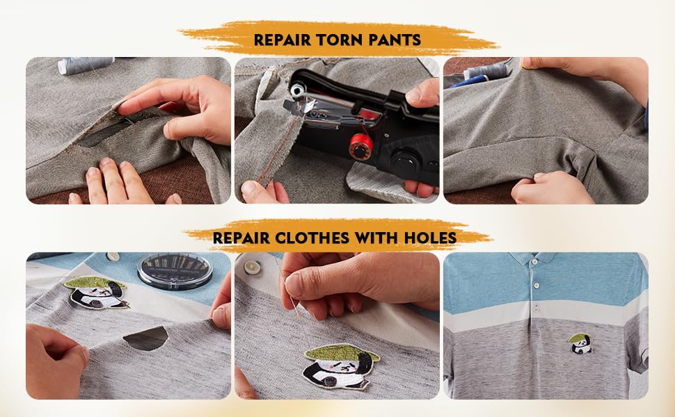Image of Handy Stitch Mini Sewing Machine | Portable Handheld Silai Machine for Quick Stitching & Clothes Repair | Lightweight Stapler Style Sewing Tool for Home & Travel Use - A1 silai