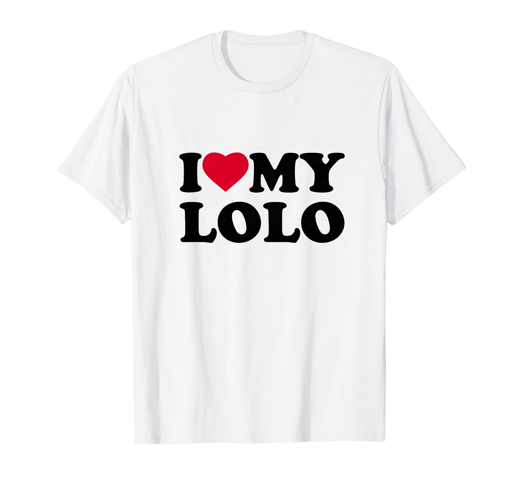 I Love My Lolo Heart Family Grandpa T-Shirt
