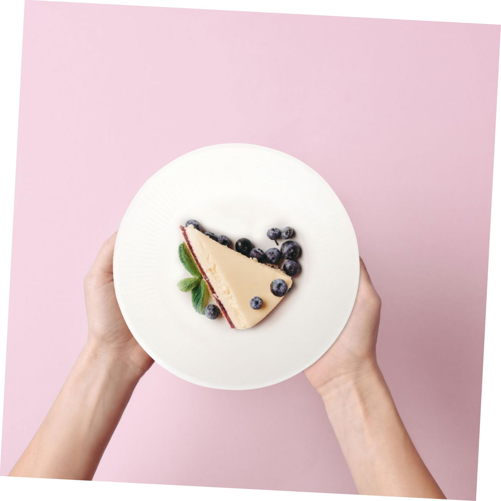 Healeved Pappteller Biologisch Abbaubar Verdicktes Papiermaterial mit Wellrand für Partys Picknick Grillen Kinder Malplatten