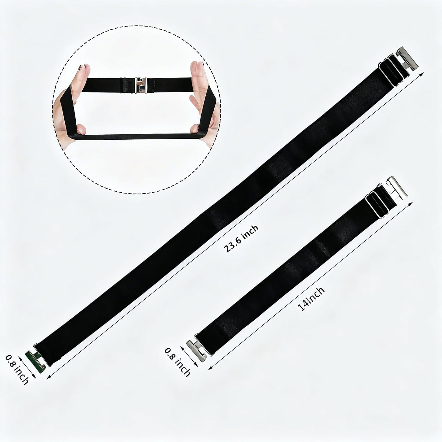 6 Pcs Leg Thigh Garter Belts, Adjustable Stockings Garter with Clips, High Elastic Thigh Garters for Women