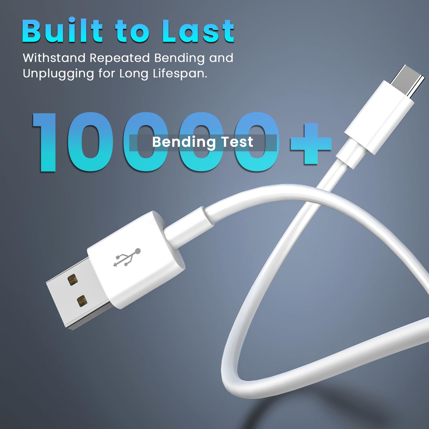 Cavo Di Prolunga USB A – USB C 3 Metri – Bianco, Per Telecamere Di Sicurezza E Dispositivi USB C, Ricarica 2.1A E Sincronizzazione Dati