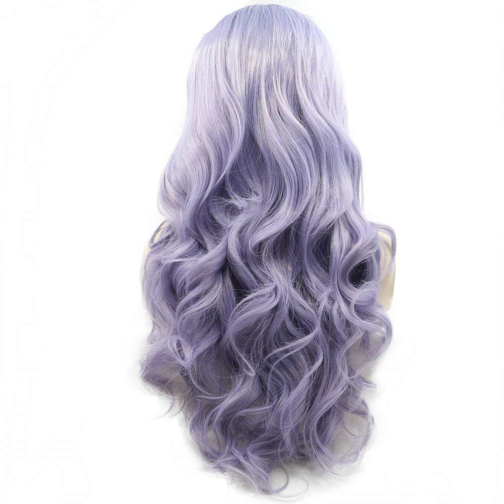 22” Lavender Lace Frontal Wig Peerless 22 Synthetic Lace Front Wig by Belle Tress main image 4