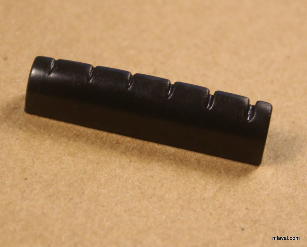 2 x Slotted Nut Replacement For Electric/Acoustic Guitar 43mm,Black
