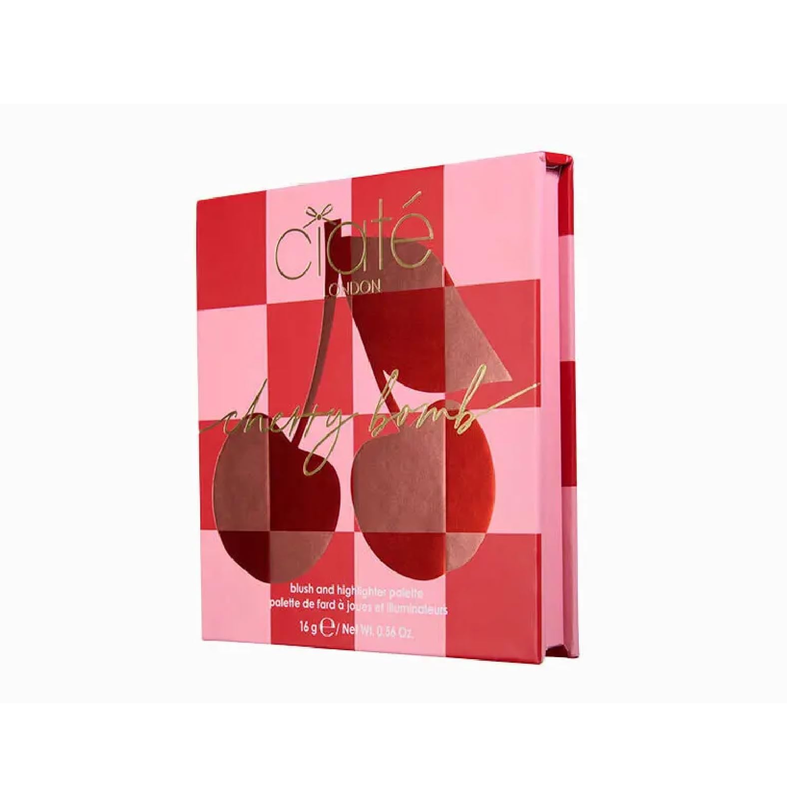 CIATE LONDON Cherry Bomb Blush and Highlighter Palette LIGHT MEDIUM (4 shades)