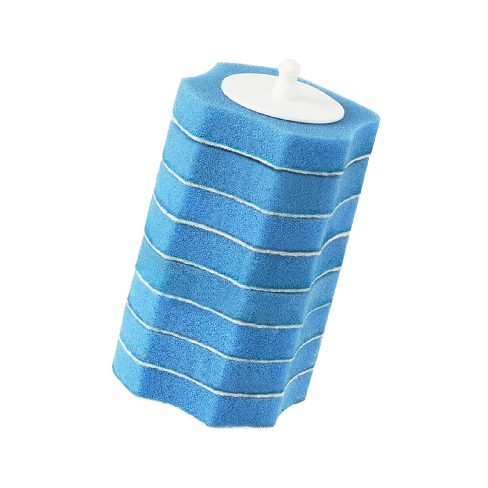 Toilet Brush and Holder Set Space Saving Bathroom Accessory with Refillable Heads for Toilet Cleaning Throwaway Scrubbing Pad