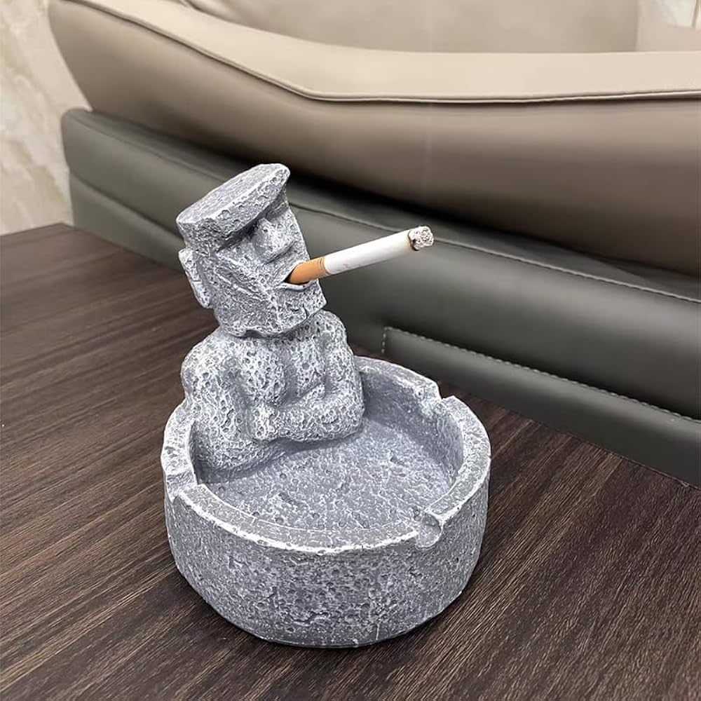 モアイ像灰皿 Amazon.co.jp: 灰皿 モアイ像 石像 Moai イースター 携帯灰皿
