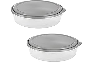 GoodCook EveryWare Round Pizza Storage Container with Lid (Set of 2)