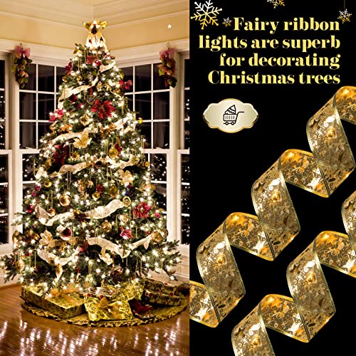 Luces de cinta de Navidad con pilas de 20 pies para decorar salones 3