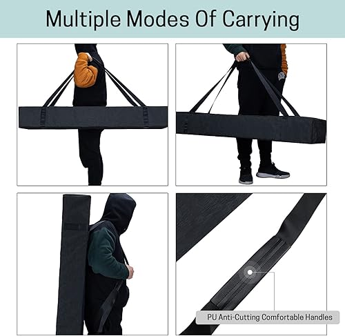 Miniatura 5 de VISEMAN Bolsa de repuesto de red estilo arco de béisbol sólo, bolsa de red de práctica de béisbol, bolsa de lona de red de béisbol, se adapta a