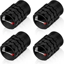 4pcs Tire Valve Stem Caps for Dodge Challenger Series Stem Cap Universal Car Air Cover Car Accessories for Cars, SUV, Truck, Motorcycles Black