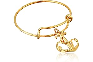 ALEX AND ANI Expandable Wire Ring: Anchor, Embracing Hope, Perseverance and Stability
