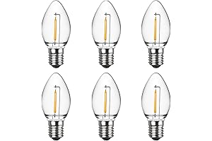 Meconard C7 LED Night Light Bulbs, E12 Shatterproof 7 Watt Incandescent Replacement Bulbs