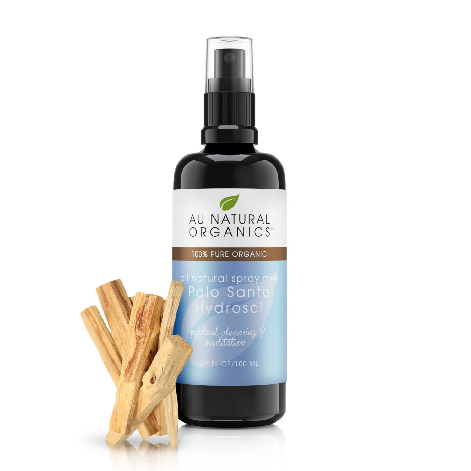 Palo Santo Spray - Palo Hydrosol, Meditation and Spiritual Cleansing | Energy Clearing, Healing, Purifying | Aromatherapy Oil | Clean Negative Energies | Regenerate Skin 3.4 Oz