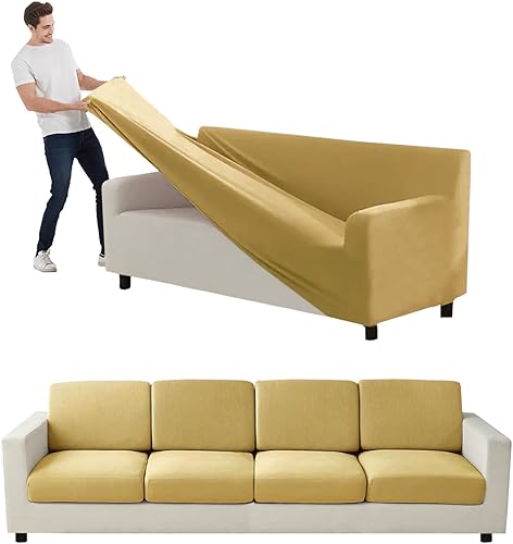 Miniatura 152 de Funda para Sofá de Terciopelo, Fundas Elásticas para Sofá para Funda Principal Separada/Respaldos y Cojines de Asiento, Funda para Sofá, para Fundas