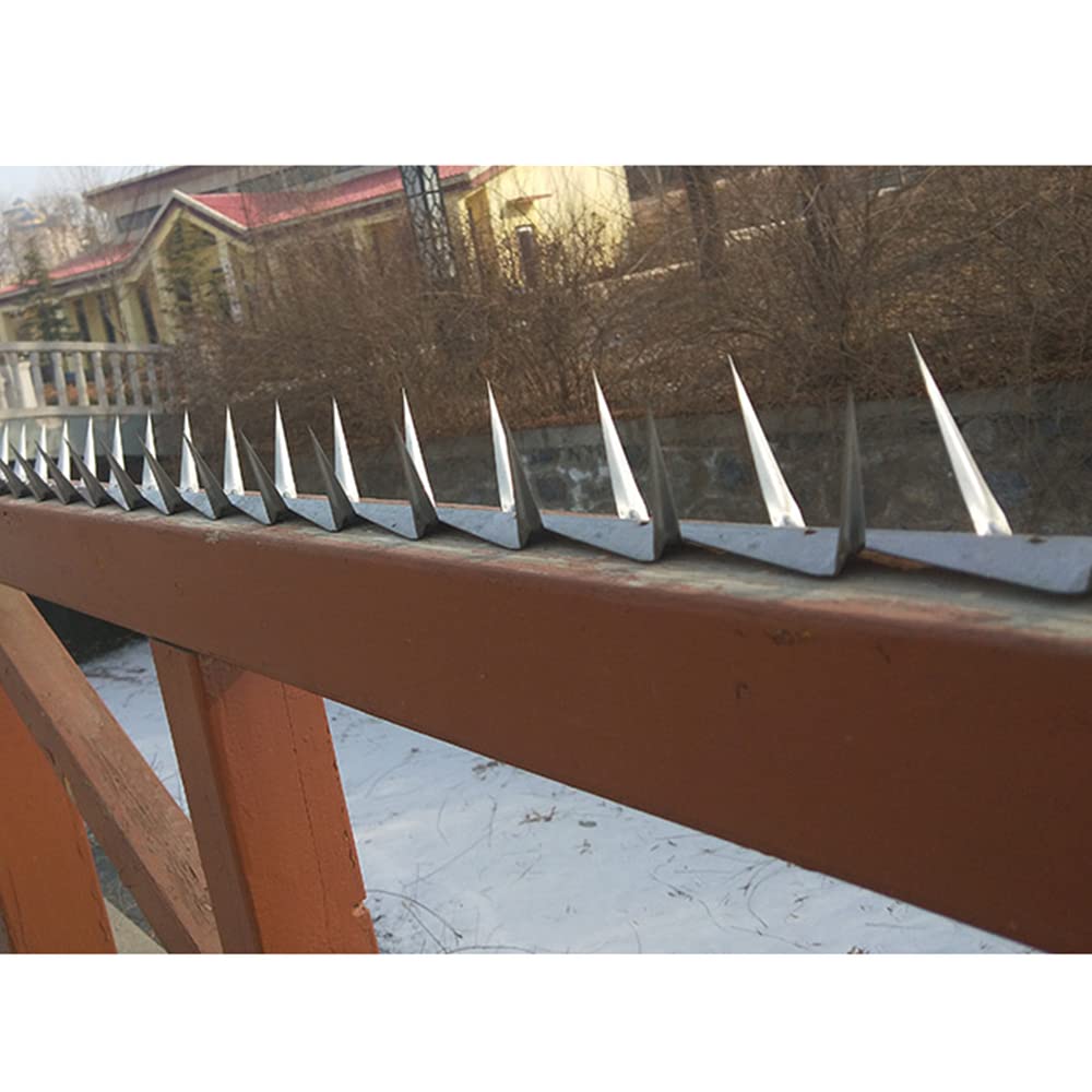 Chiodi a spina in acciaio inossidabile, balcone antifurto zincato, chiodi a spina anti-arrampicata, lamiera di ferro spinato-Piccole punte zincate 1,25 m