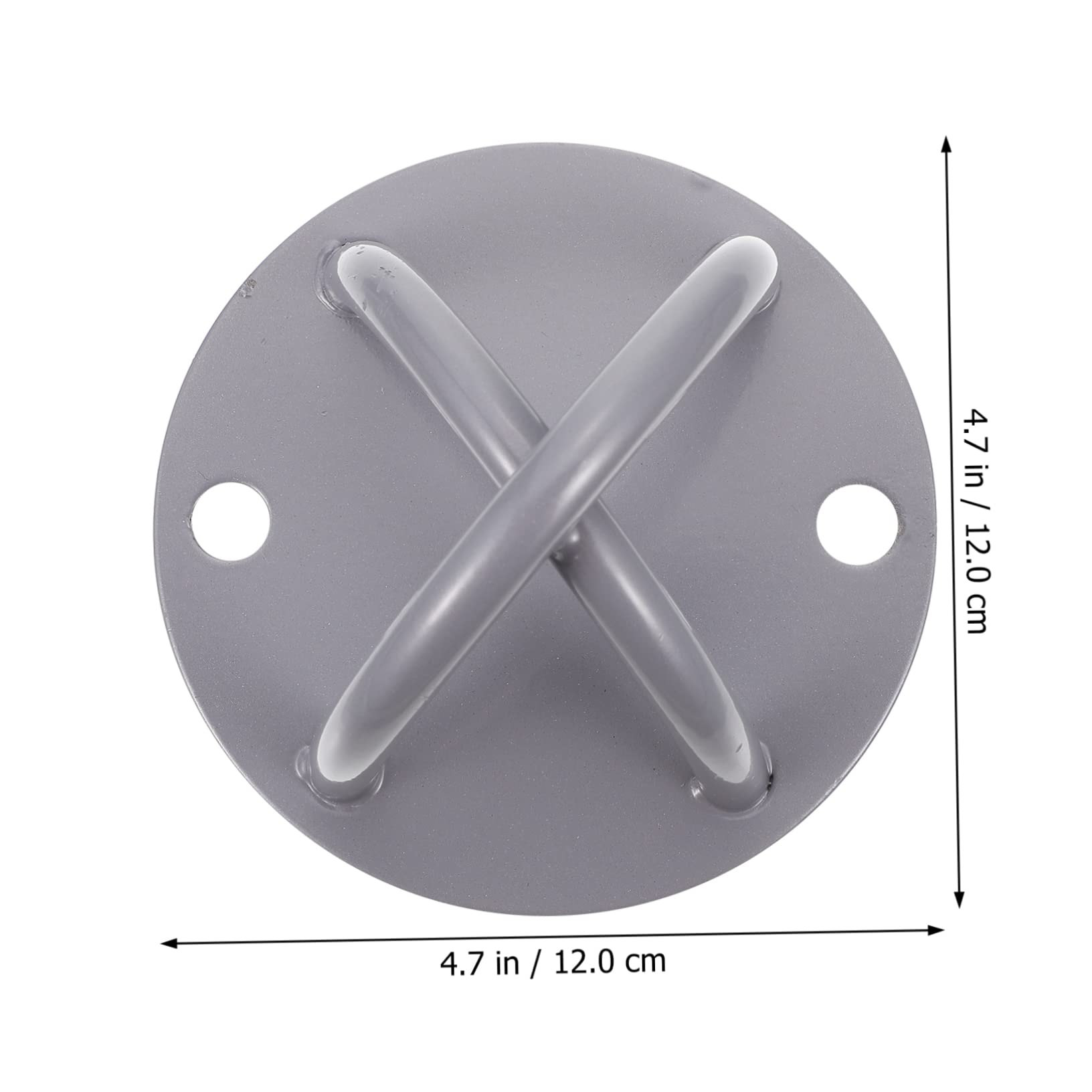 UKCOCO 2juegos Placa Fija para Hamaca De Yoga Hebillas Fijas De Hierro De Soporte para Columpios Gancho para Saco Bandeja para Hamaca Aro Colgante para Yoga Aéreo