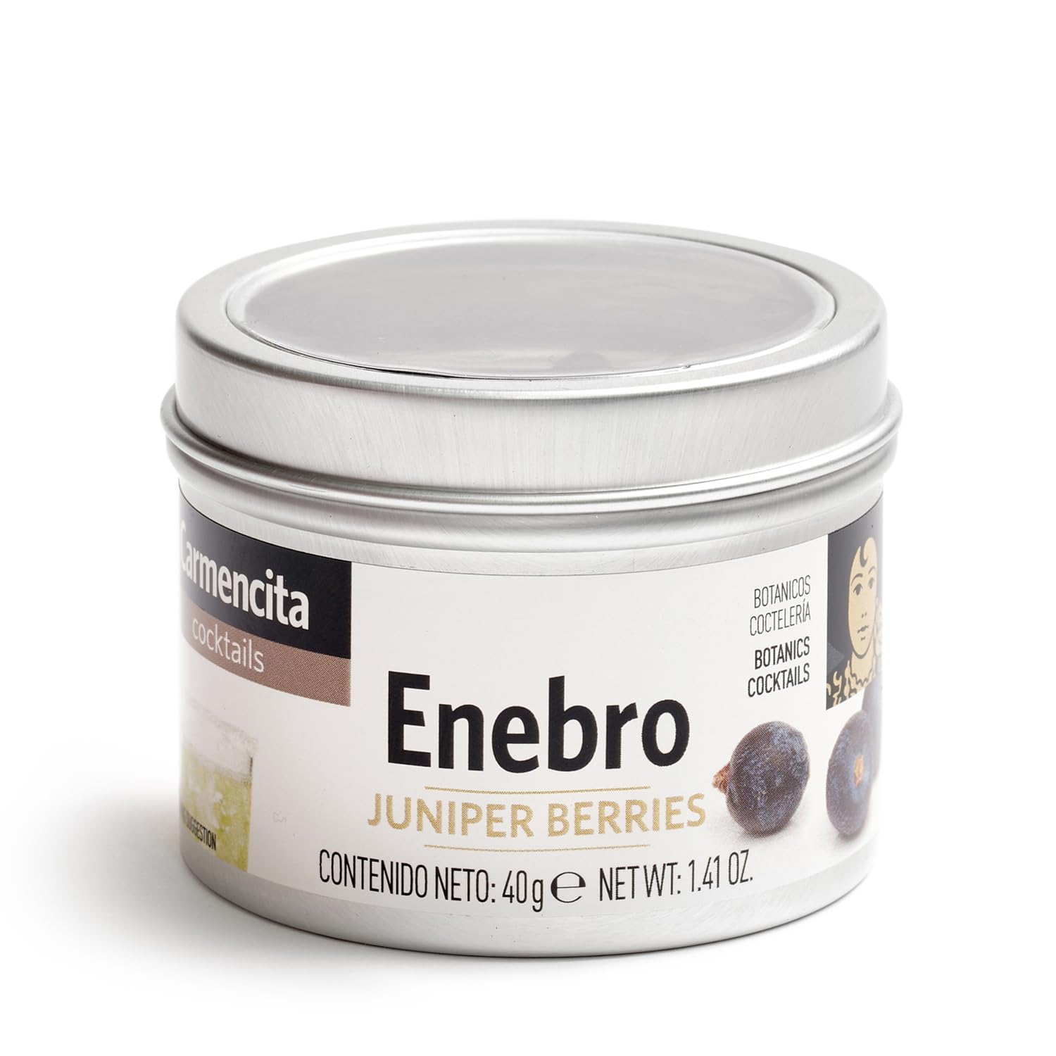 Carmencita - Kit Lata Gin Botánicos | 4 Botánicos + Medidor + Instrucciones | Infusiones y Especias para preparar y aromatizar Gin Tonic | Kit Regalos