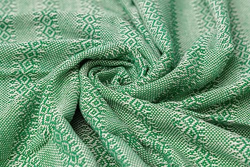 Baby Trapoz Mexican Rebozo, Scarf, Shawl, Ideal for Natural Birth, Doula Massage, 118.11", Green3