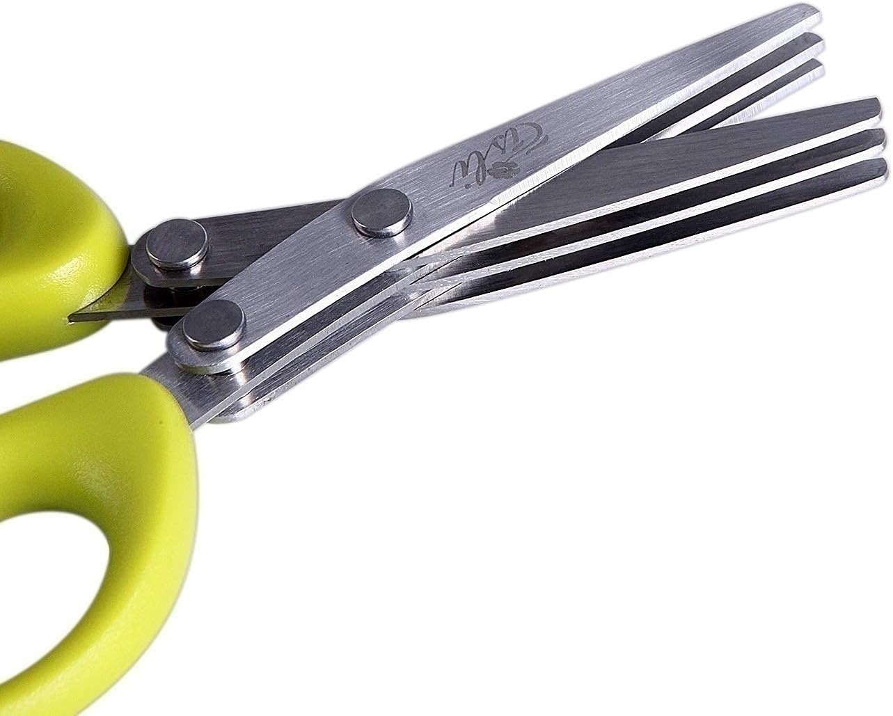 Kitchen Scissors Kitchen Shears Muti Layers Stainless Steel Knives MultiLayers Scallion Cutter Herb(5 Layers)