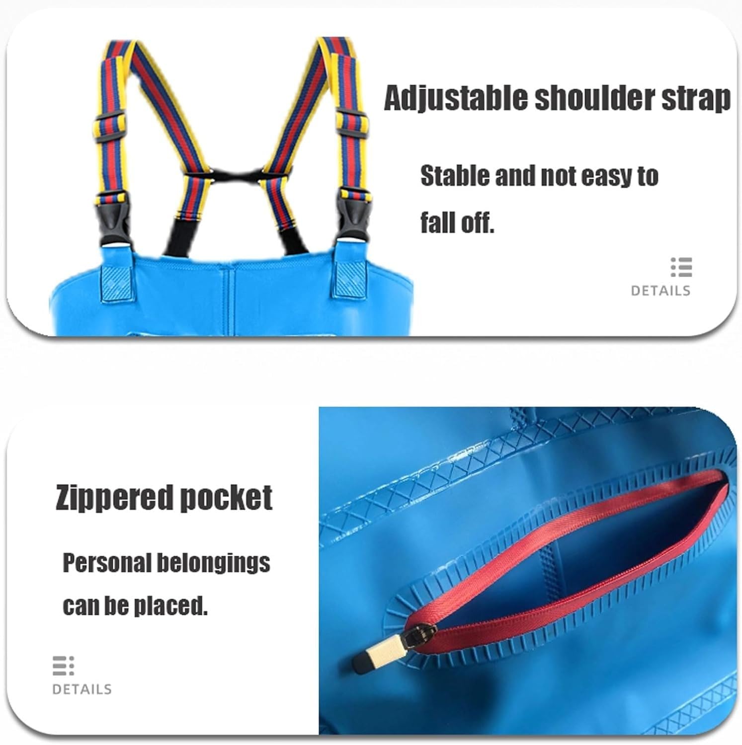 Trampolieri da Pesca per, Waders Pesca, Scafandro da Pesca, Waders Pesca da Uomo, Perfetta Come Muta da Pesca Waders, Impermeabile A in PVC, per da Uomo E Donna F,40
