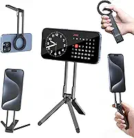 ULANZI MA30 Magnetic Phone Tripod Stand for iPhone - Aluminium Maglock Smartphone Mini Tripod Pocket Cell Phone Stand Dual-Sided Magnet Quick Mount