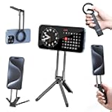 MA30 Magnetic Phone Tripod Stand for iPhone - Aluminium Maglock Smartphone Mini Tripod Pocket Cell Phone Stand Strong Magnet Quick Mount Compatible with iPhone 17 16 15 14 13 12 Series, Black