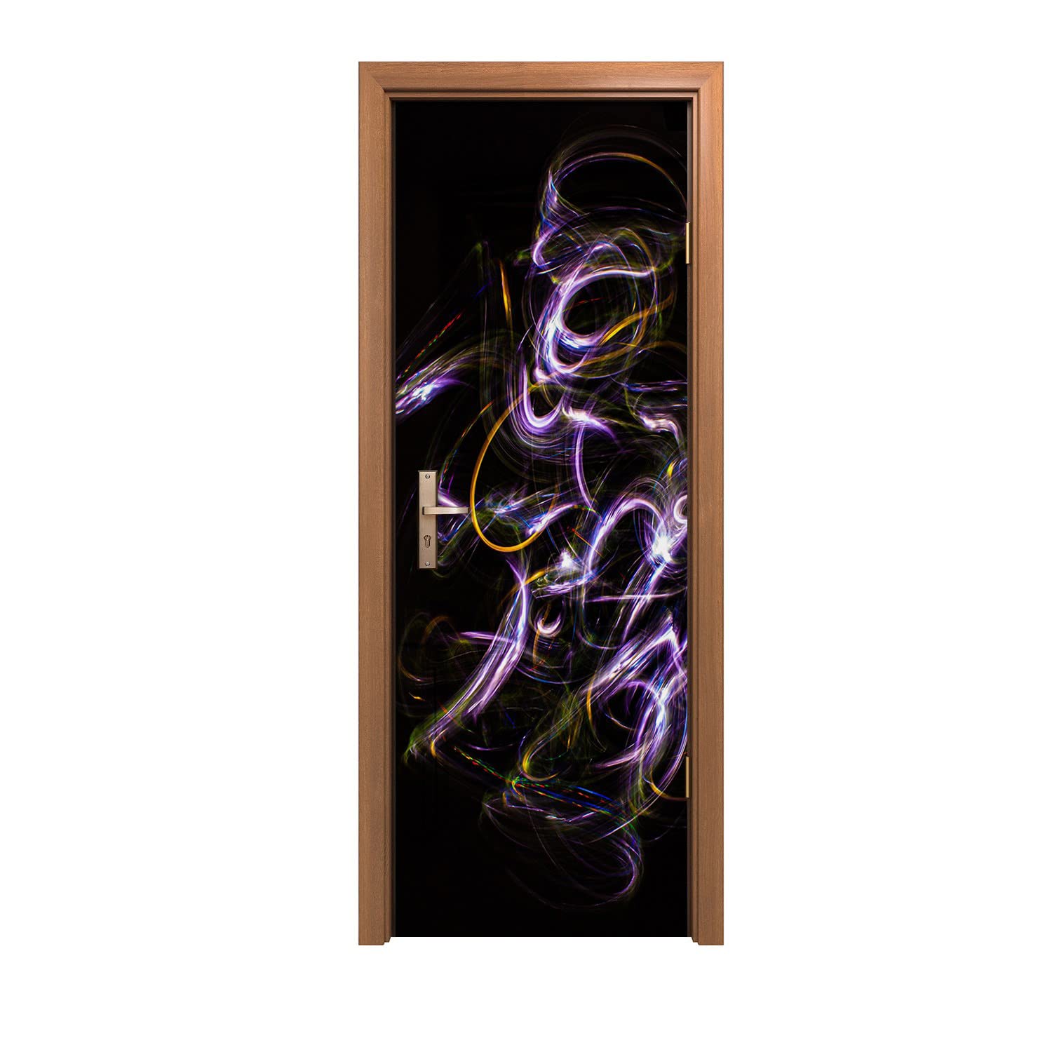 Autocollant de porte 70x200cm sticker mural trompe l'oeil design Lumière