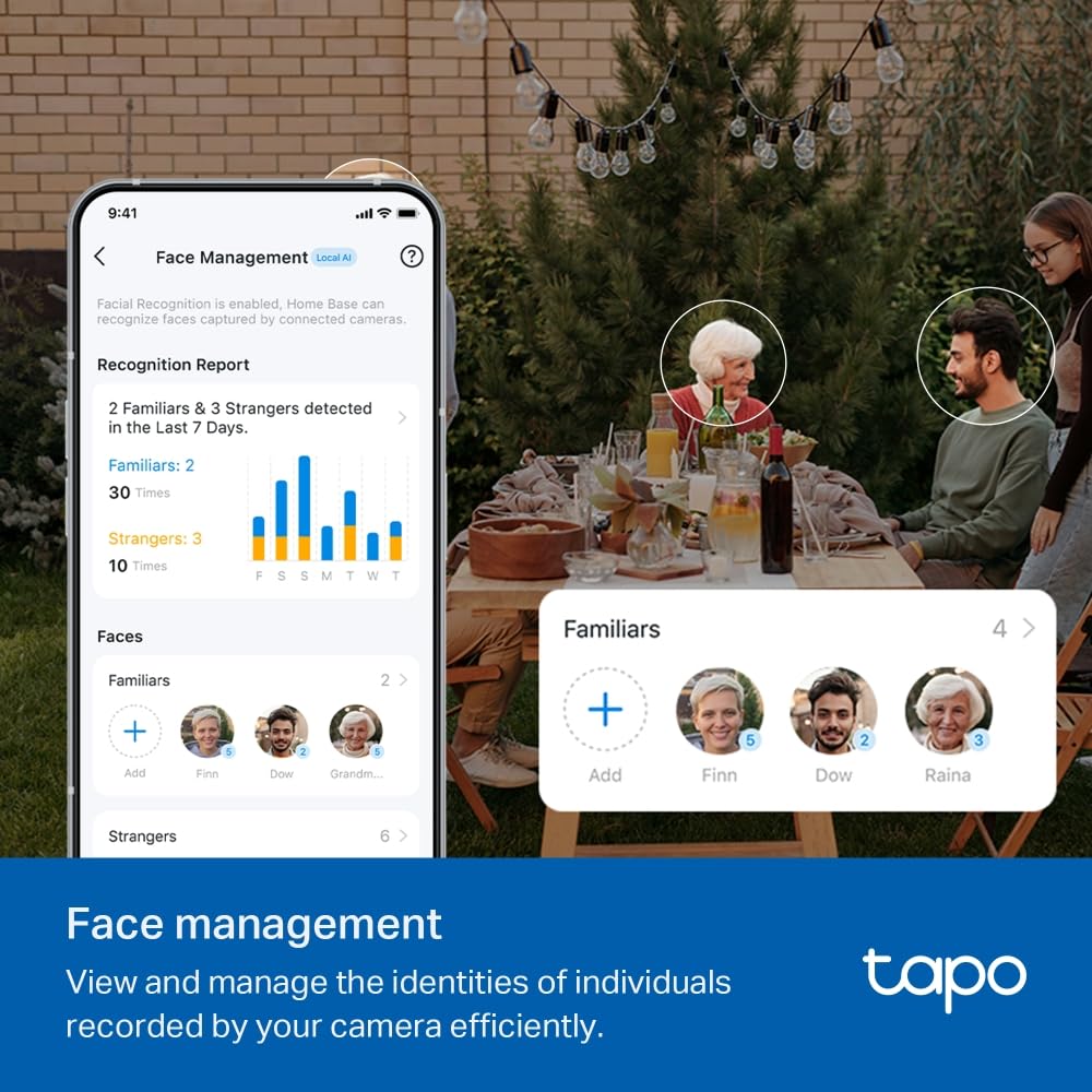 Tapo H500 Smart IoT Hub with Chime, Face Recognition, 16GB Local Storage, No Monthly Fee, 3D Dashboard - Image 4