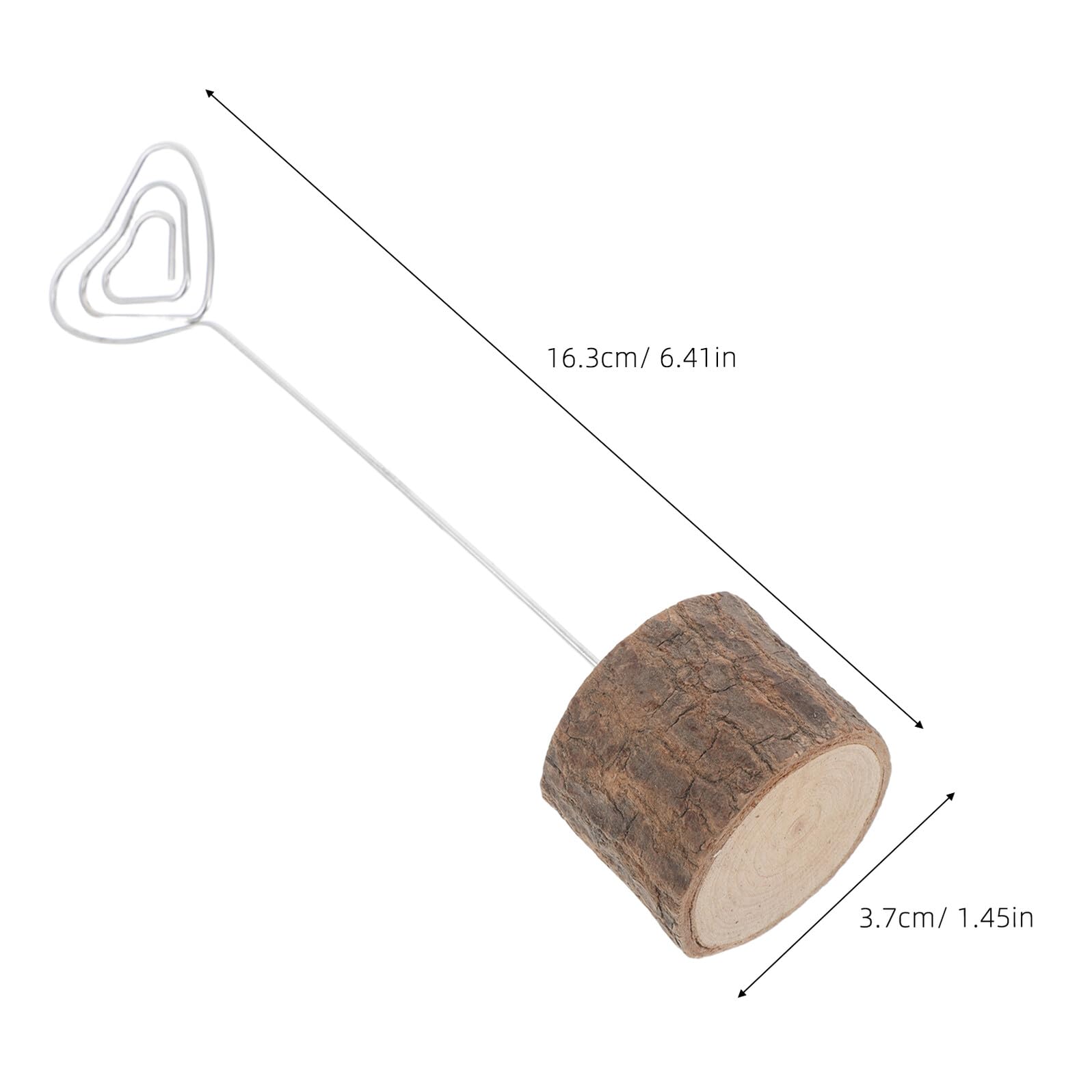 20 Stück Rustikaler Holz-tischkartenhalter mit Baumstumpfbasis Stabiler Kartenhalter aus Holz für Tischnummern Fotohalter Namenskarten und Platzkarten bei Hochzeit Party Zeremonie