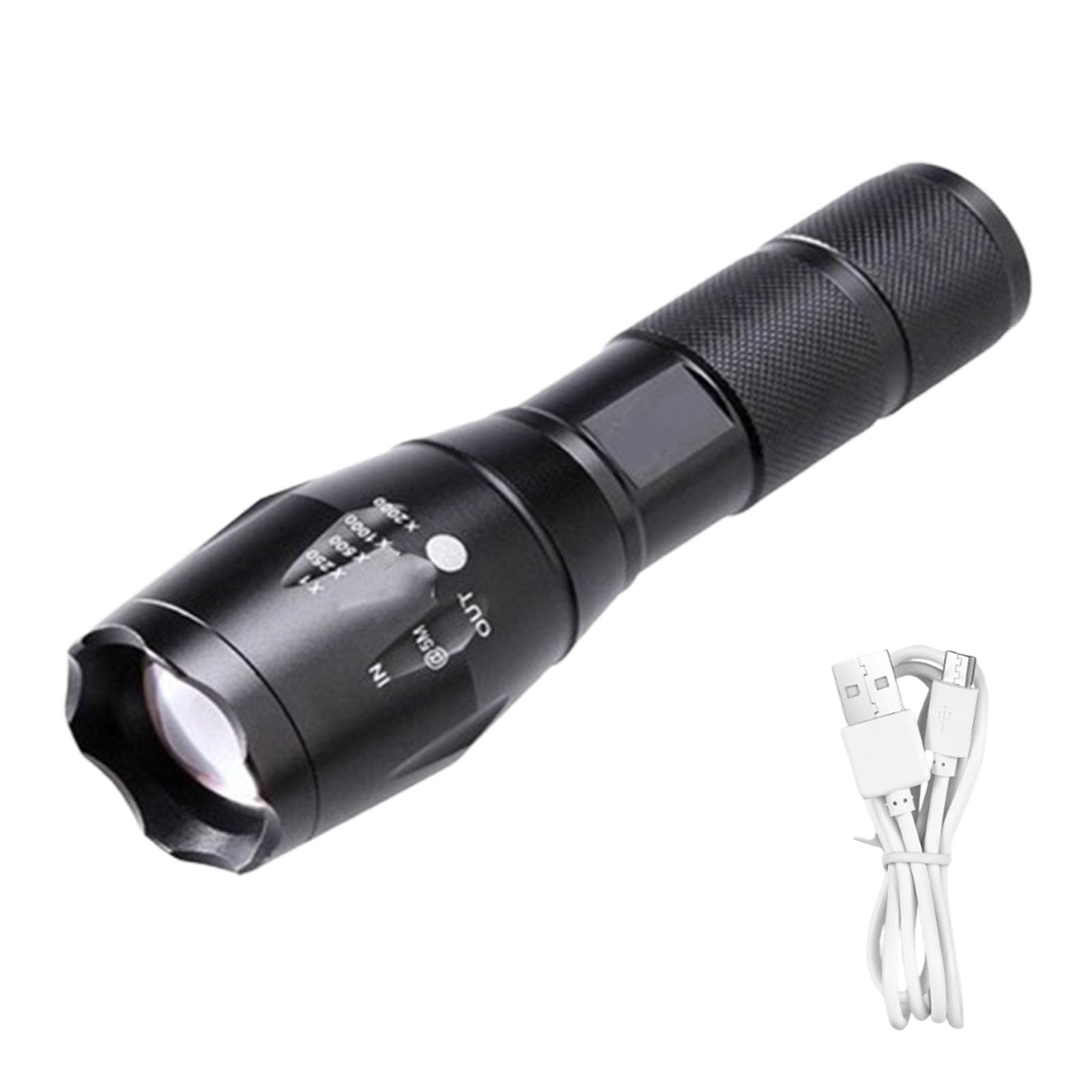 Rechargeable LED Flashlight, 900000 Lumen Flashlight